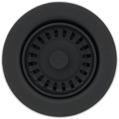Main product image of Polymer Drain Fitting with Removable Basket Strainer and Rubber Stopper Black, LKQS35BK