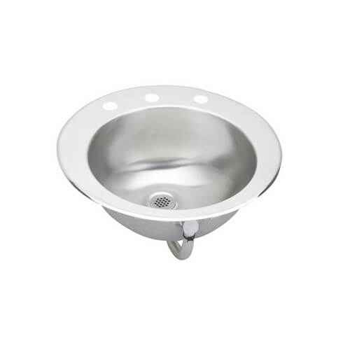 LLVR19 Elkay LLVR19 Asana Lustertone Single Bowl Round Lavatory Sink