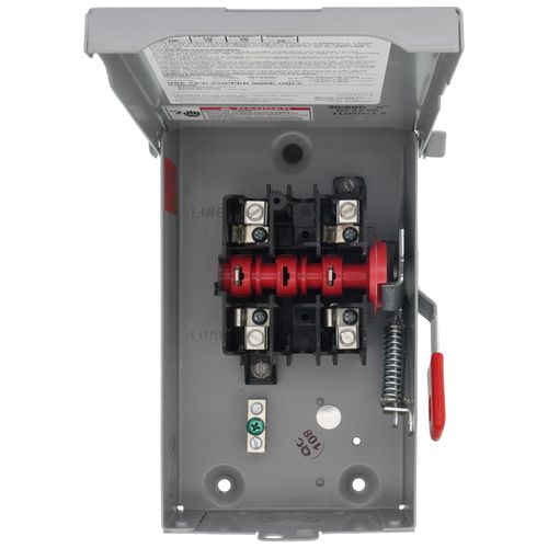 Main product image of 60A Low-Voltage VBII Double-Break Enclosed Non-Fused Safety Switch, 2-Pole/2-Wire, NEMA 3R Enclosure (240V)