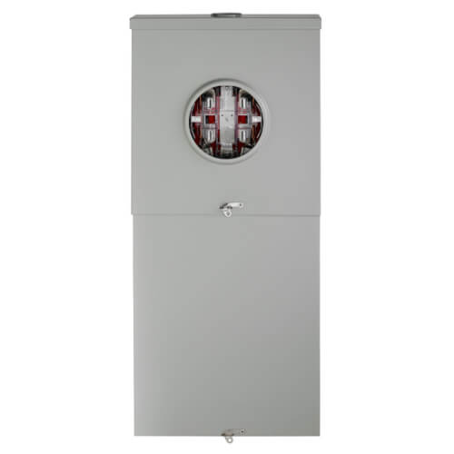 Main product image of 8 Circuit, 8 Space Overhead Ringless Meter Main Combo Breaker w/ Lever Bypass (150A)