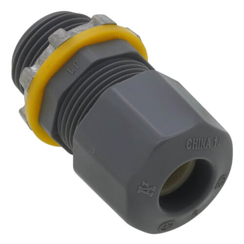 Main product image of 1/2" Low-Profile Strain Relief Non-Metallic Cord Connector (Cord Range: .200-.485)
