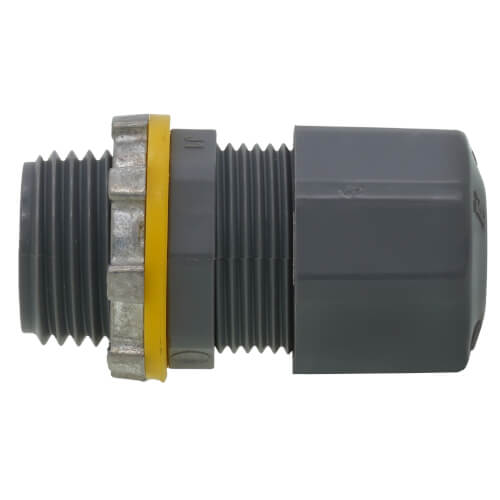 Main product image of 1/2" Low-Profile Strain Relief Non-Metallic Cord Connector (Cord Range: .200-.485)