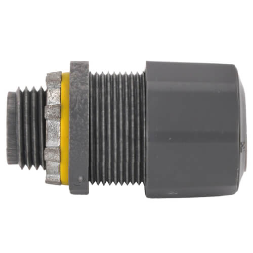 Main product image of 1/2" Low-Profile Strain Relief Non-Metallic Cord Connector (Cord Range: .385-.600)