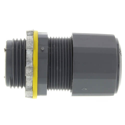 Main product image of 3/4" Low-Profile Strain Relief Non-Metallic Cord Connector (Cord Range: 0.385 - 0.750)
