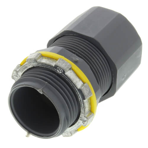 Main product image of 3/4" Low-Profile Strain Relief Non-Metallic Cord Connector (Cord Range: 0.385 - 0.750)