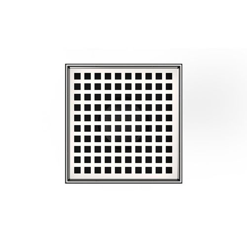 Main product image of 5" x 5" LQ5 Squares Pattern Strainer, 2" Throat (Polished Stainless Steel)