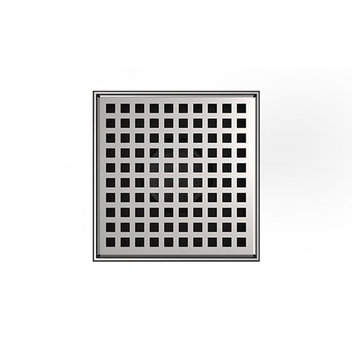 Main product image of 5" x 5" LQ5 Squares Pattern Strainer, 2" Throat (Satin Stainless Steel)