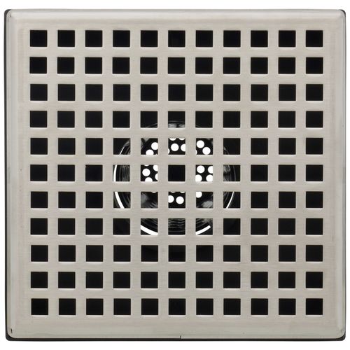 Main product image of 5" x 5" LQ5 Squares Pattern Strainer, 2" Throat (Satin Stainless Steel)