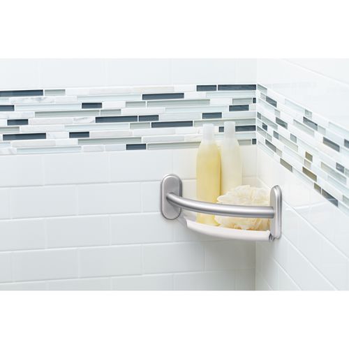 Main product image of 9" Grab Bar w/ Corner Shelf, LR2354DCH (Chrome)