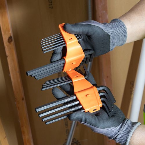 Main product image of 22 Piece L-Style Long Hex Key Set, SAE/Metric