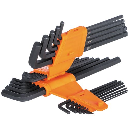 Main product image of 22 Piece Long Ball End Hex Key Set, SAE/Metric