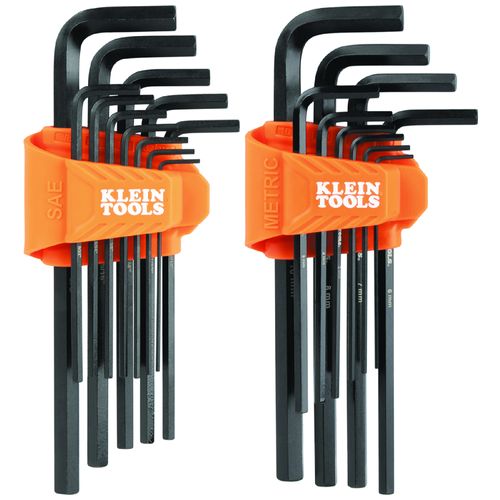 Main product image of 22 Piece L-Style Long Hex Key Set, SAE/Metric