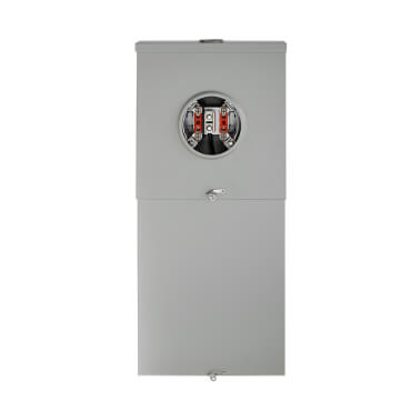 Main product image of 8 Circuit, 8 Space Overhead Ringless Meter Main Combo Breaker w/ Horn Bypass (200A)