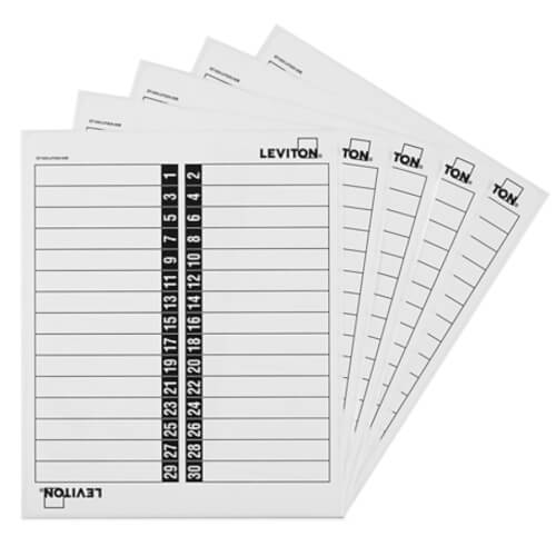Main product image of 30-Space Load Center Circuit Identification Sticker Pack for Standard Doors (5 per Pack)