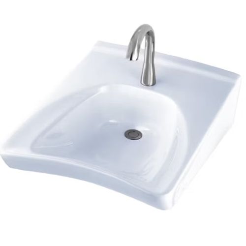 Main product image of LT308#01 1 Hole Wall Mount HDCP Bathroom Sink (Cotton White)