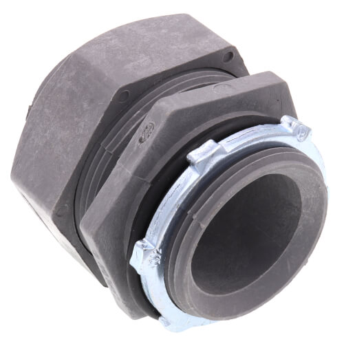 Main product image of 1-1/2" Straight Two-Piece Liquid Tight Non-Metallic Fitting