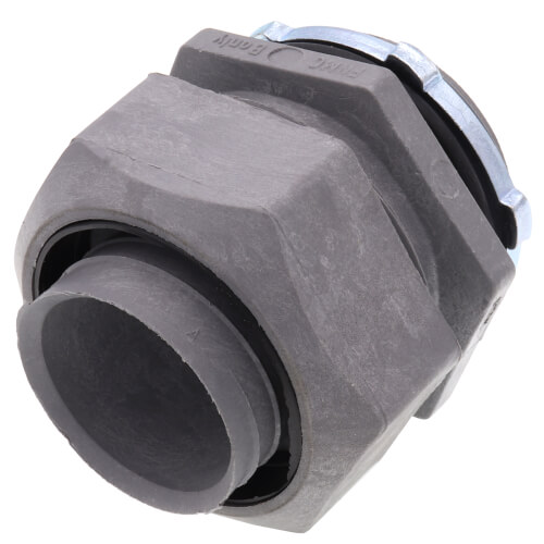 Main product image of 1-1/2" Straight Two-Piece Liquid Tight Non-Metallic Fitting