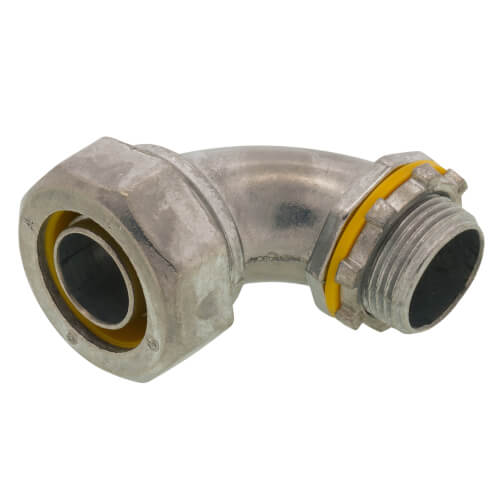 Main product image of 3/4" Zinc Liquid Tight 90-Degree Elbow Connector