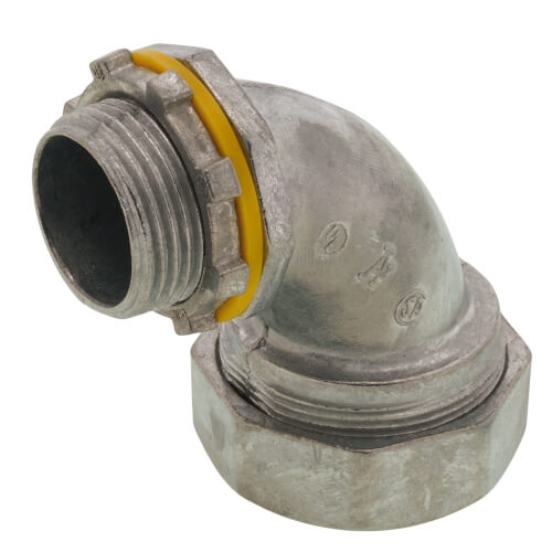 Main product image of 3/4" Zinc Liquid Tight 90-Degree Elbow Connector