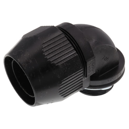 Main product image of 1-1/4" 90-Degree Non-Metallic Liquid Tight Bullet Connector