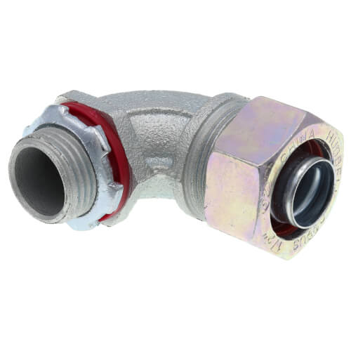 Main product image of 1/2" 90-Degree Malleable Iron Liquid Tight Fitting