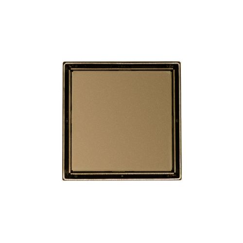 Main product image of 5" x 5" LTD 5 Tile Insert Complete Kit w/ Cast Iron Drain Body, 2" Outlet (Satin Bronze)