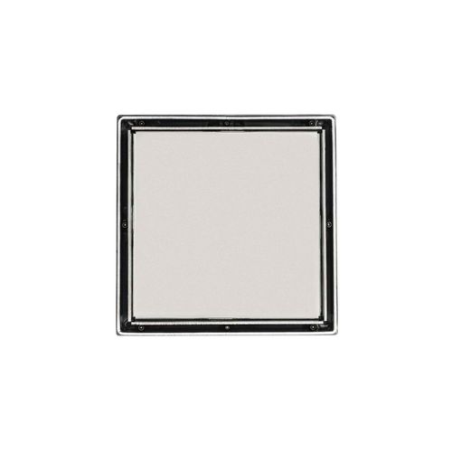 Main product image of 5" x 5" LTD 5 Tile Insert Complete Kit w/ PVC Bonded Flange, 2", 3" and 4" Outlet (Satin Stainless)