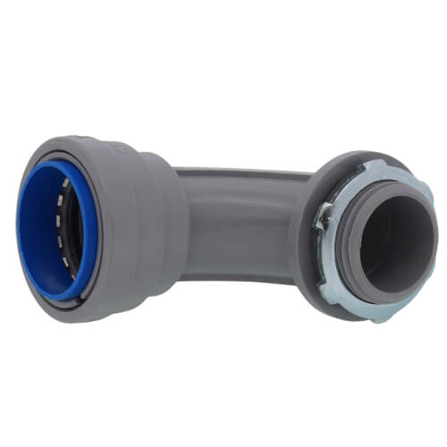 Main product image of 1" Liquid Tight Non-Metallic Push Install 90-Degree Elbow