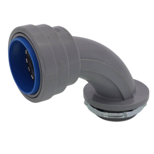 Main product image of 1" Liquid Tight Non-Metallic Push Install 90-Degree Elbow