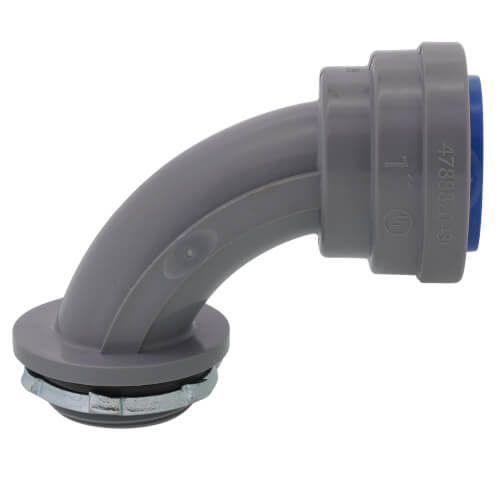 Main product image of 1" Liquid Tight Non-Metallic Push Install 90-Degree Elbow