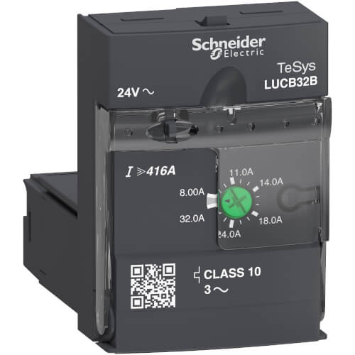Main product image of TeSys U Motor Starter Overload Relay Advanced Control Unit (8-32A, 24V AC, Class 10)