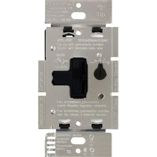 Main product image of Ariadni LED+ 3-Way Toggle & Dimmer Switch 250W (Black)