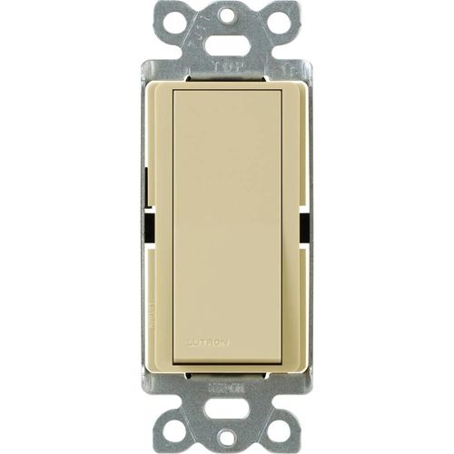 Main product image of Claro 120vac/600w Single Pole Rocker Switch (Ivory)