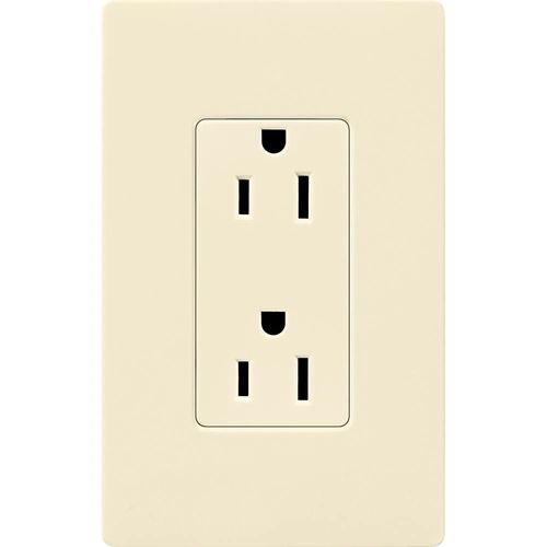 Main product image of Claro 15a Duplex Receptacle (Almond)