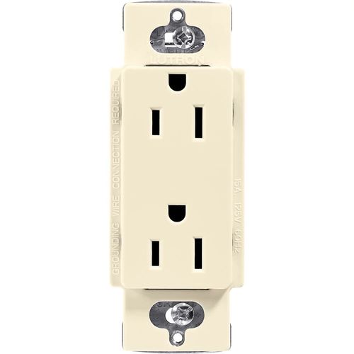 Main product image of Claro 15a Duplex Receptacle (Almond)