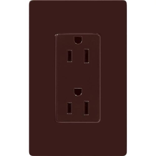 Main product image of Claro 15a Duplex Receptacle (Brown)
