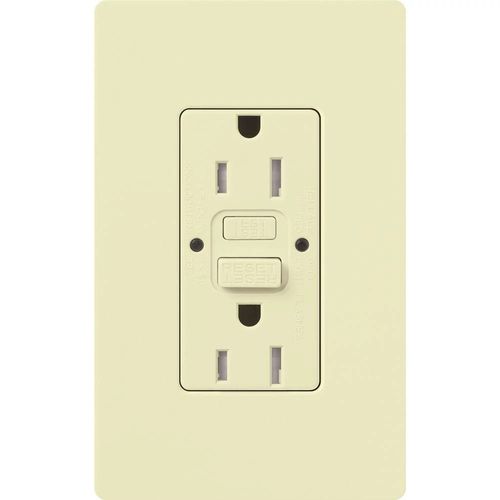 Main product image of Claro 15a GFCI Self Testing Receptacle (Almond)