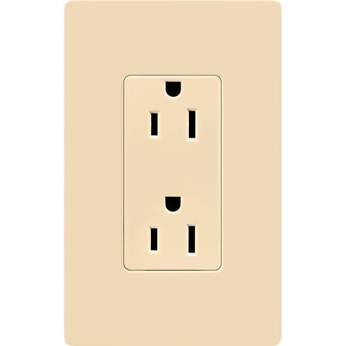Main product image of 15a Claro Duplex Receptacle (Ivory)
