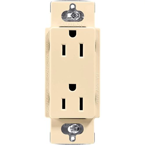 Main product image of 15a Claro Duplex Receptacle (Ivory)