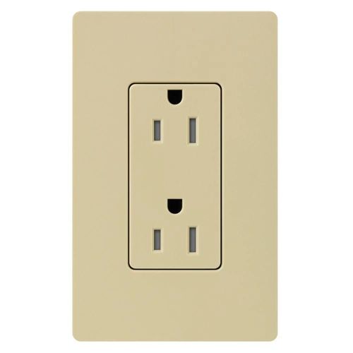Main product image of Claro 15a Tamper Resistant Duplex Receptacle(Ivory)