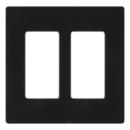 Main product image of Claro Wall Plate 2 Gang (Black)