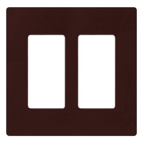 Main product image of Claro Wall Plate 2 Gang (Brown)