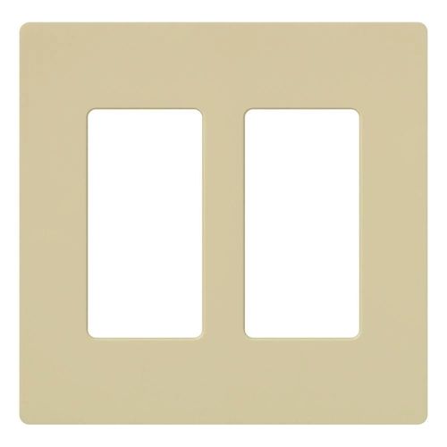 Main product image of Claro Wall Plate 2 Gang (Ivory)