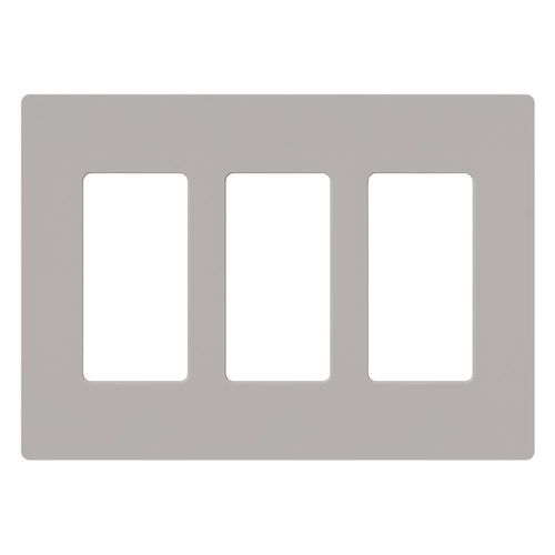 Main product image of Claro Wall Plate 3 Gang (Gray)