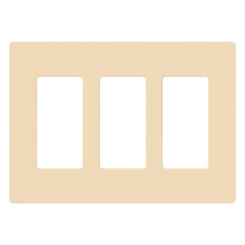 Main product image of Claro Wall Plate 3 Gang (Ivory)