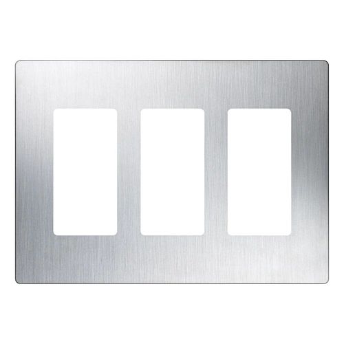Main product image of Claro Wall Plate 3 Gang (Stainless Steel)