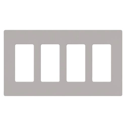 Main product image of Claro Wall Plate 4 Gang (Gray)