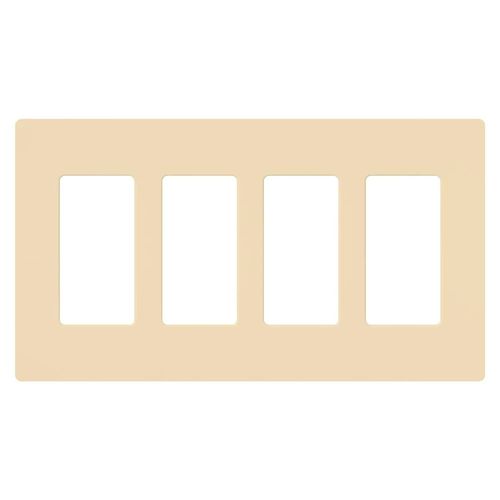 Main product image of Claro Wall Plate 4 Gang (Ivory)