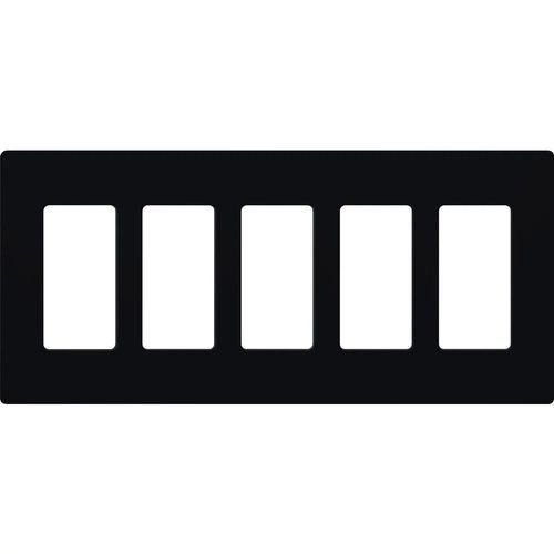 Main product image of Claro Wall Plate 5 Gang (Black)