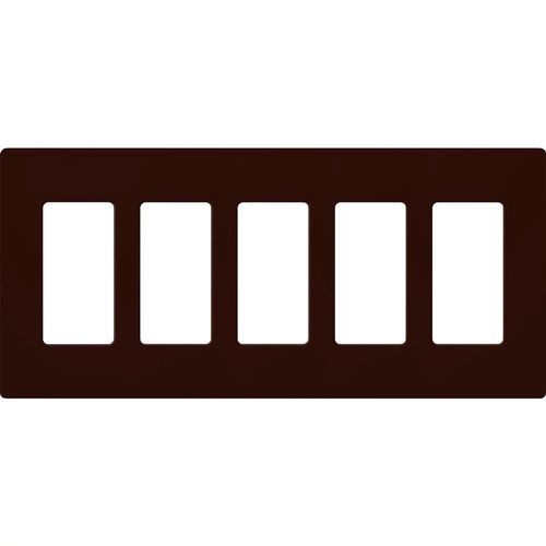 Main product image of Claro Wall Plate 5 Gang (Brown)